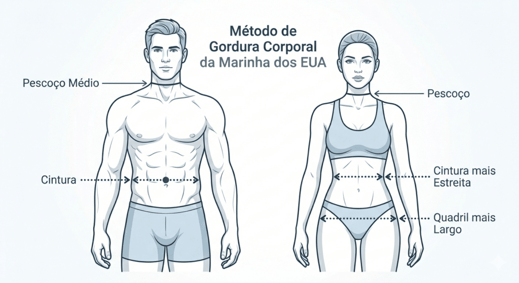 Método de Gordura Corporal da Marinha dos EUA